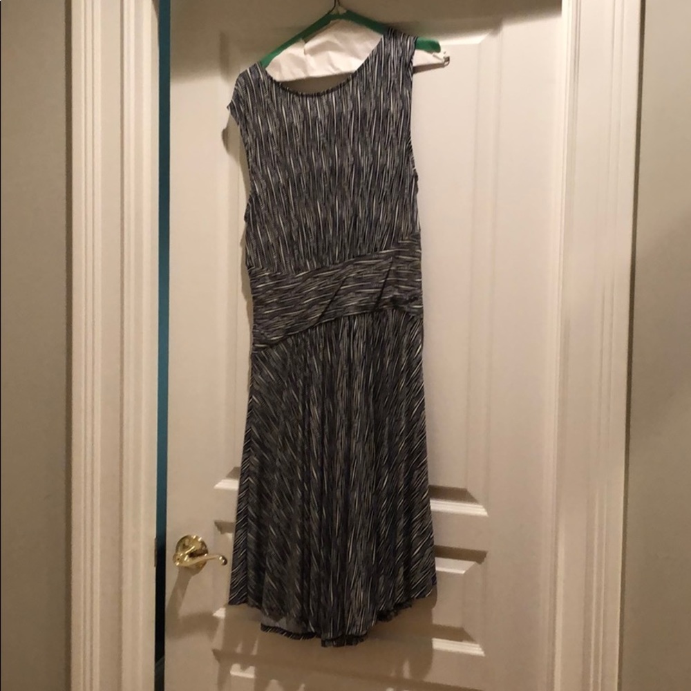 Sleeveless low back midi dress